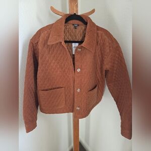 Express Quilted Tan Jacket